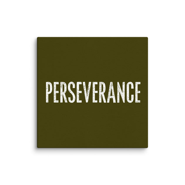 Perseverance In Vintage Font On Canvas Print | Overcome – KMTWF