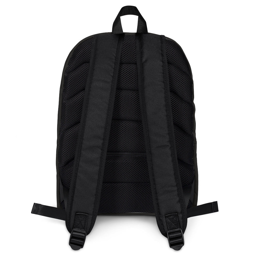 Binary Instructions To Keep Moving The World Forward With Vitruvian Earth In Green on Backpack