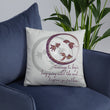 Courage To Begin Haiku With Fish on Basic Pillow