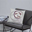 Courage To Begin Haiku With Fish on Basic Pillow