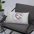 Courage To Begin Haiku With Fish on Basic Pillow