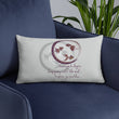 Courage To Begin Haiku With Fish on Basic Pillow
