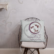 Courage To Begin Haiku With Fish on Basic Pillow