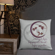 Courage To Begin Haiku With Fish on Basic Pillow