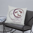 Courage To Begin Haiku With Fish on Basic Pillow