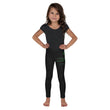 Binary Instructions To Keep Moving The World Forward With Vitruvian Earth In Green on Kids Leggings