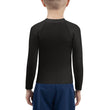 Binary Instructions To Keep Moving The World Forward With Vitruvian Earth In Green on Kids Rash Guard