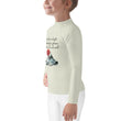 Future Is Bright Haiku With Mountain Sun on Kids Rash Guard