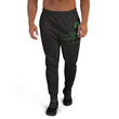 Binary Instructions To Keep Moving The World Forward With Vitruvian Earth In Green on Men's Joggers