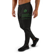 Binary Instructions To Keep Moving The World Forward With Vitruvian Earth In Green on Men's Joggers