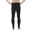 Binary Instructions To Keep Moving The World Forward With Vitruvian Earth In Green on Men's Leggings