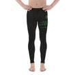 Binary Instructions To Keep Moving The World Forward With Vitruvian Earth In Green on Men's Leggings