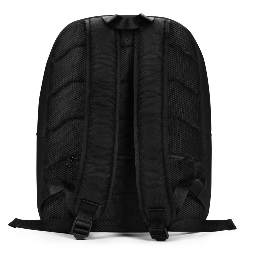 Binary Instructions To Keep Moving The World Forward With Vitruvian Earth In Green on Minimalist Backpack