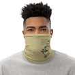 Matsuo Basho Haiku With Bonsai on Neck Gaiter