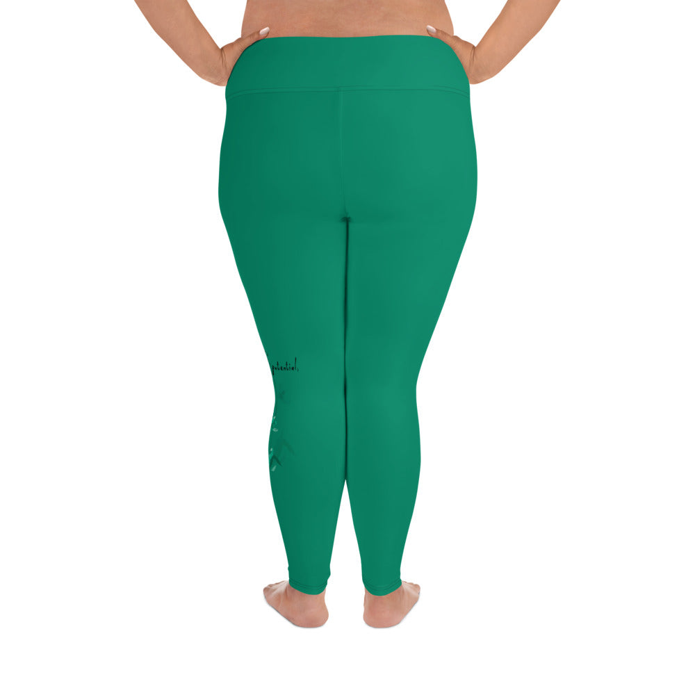 Always Better Haiku With Lilies on Plus Size Leggings
