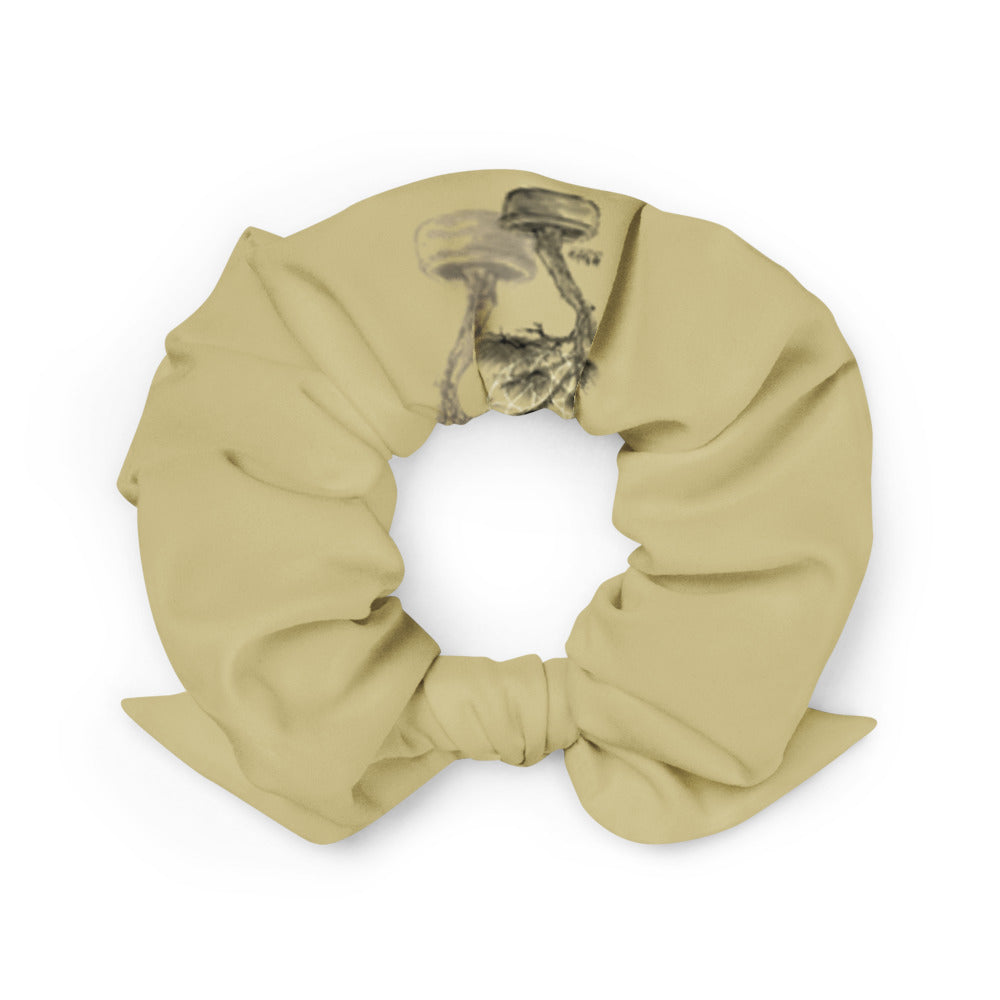 Matsuo Basho Haiku With Bonsai on Scrunchie