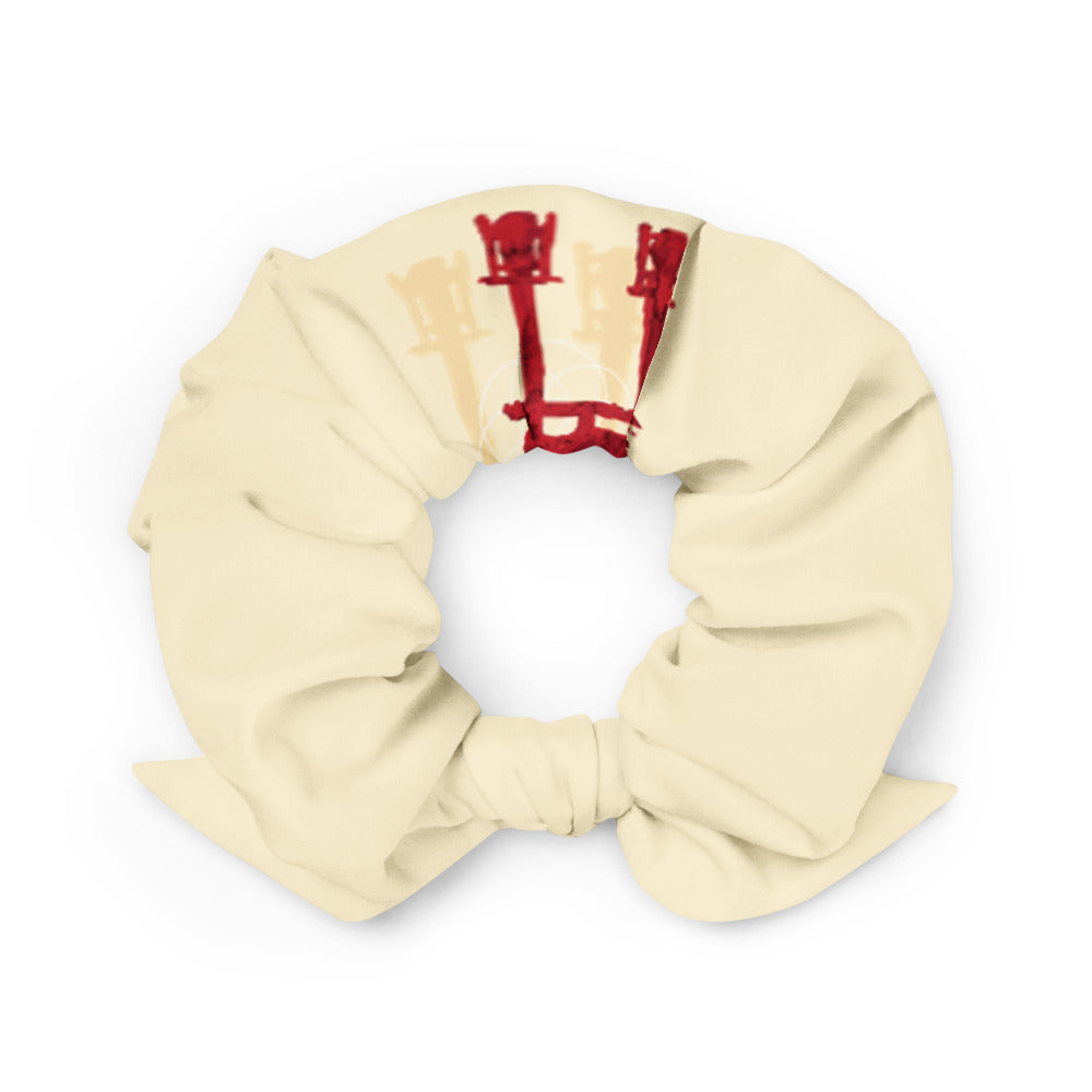 Descendants Need Ancestors Haiku With Pagoda on Scrunchie