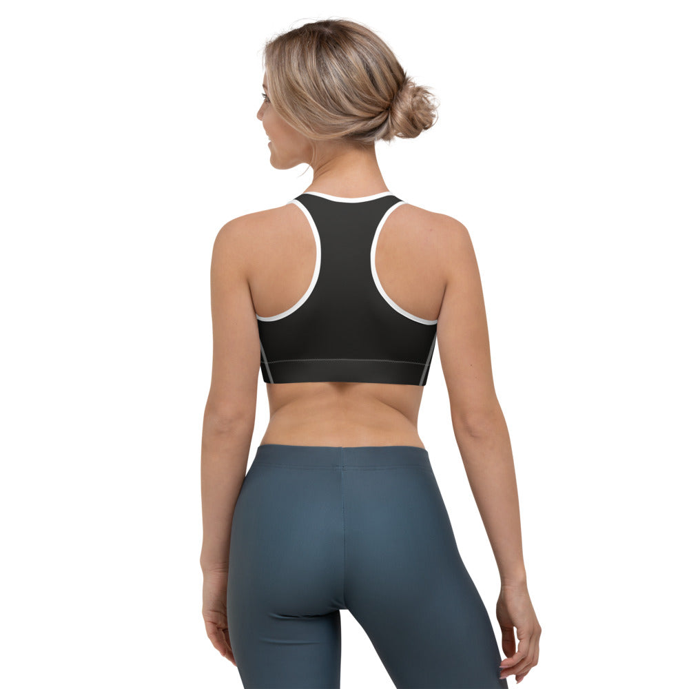 Binary Instructions To Keep Moving The World Forward With Venusian Earth In White on Sports Bra