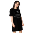 Binary Instructions To Keep Moving The World Forward With Venusian Earth In White on Women's Original T-Shirt Dress - Sleep Shirt