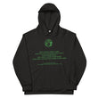 Binary Instructions To Keep Moving The World Forward With Vitruvian Earth In Green on Unisex Original Hoodie