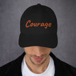 Courage In Amber Embroidery On Classic Dad Hat