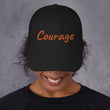 Courage In Amber Embroidery On Classic Dad Hat