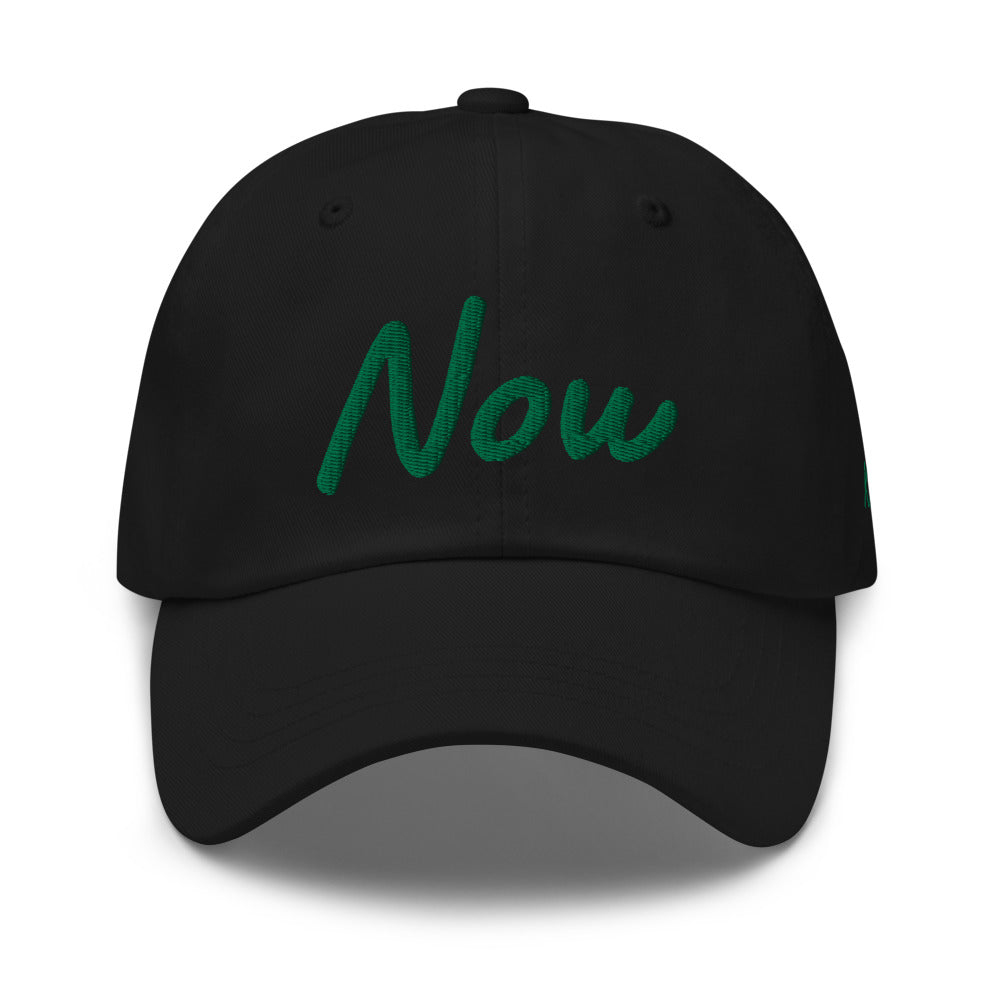 Now In Emerald Embroidery On Classic Dad Hat
