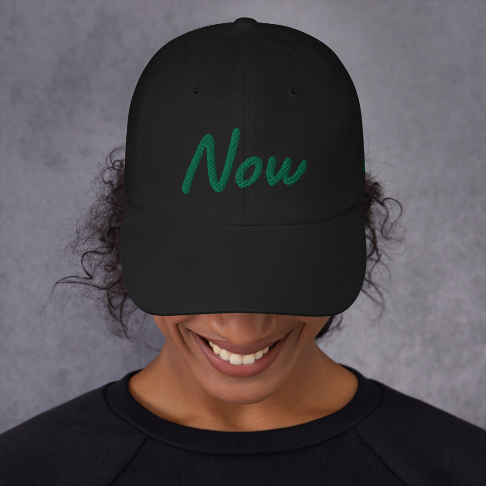 Now In Emerald Embroidery On Classic Dad Hat