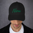Now In Emerald Embroidery On Classic Dad Hat