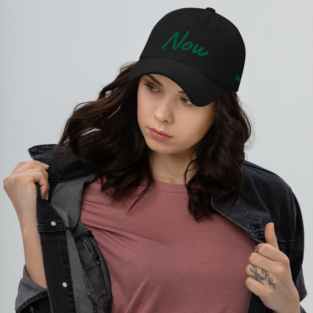 Now In Emerald Embroidery On Classic Dad Hat