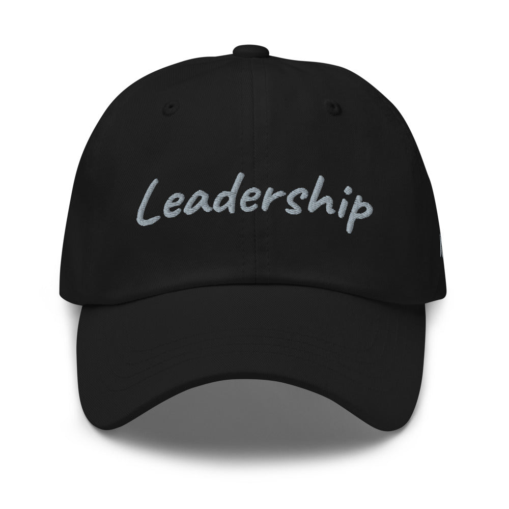 Leadership In Silver Embroidery On Classic Dad Hat