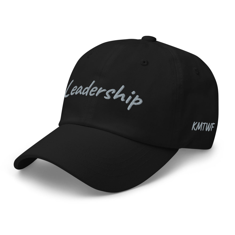 Leadership In Silver Embroidery On Classic Dad Hat