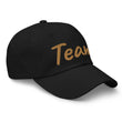 Team In Celluloid Embroidery On Classic Dad Hat