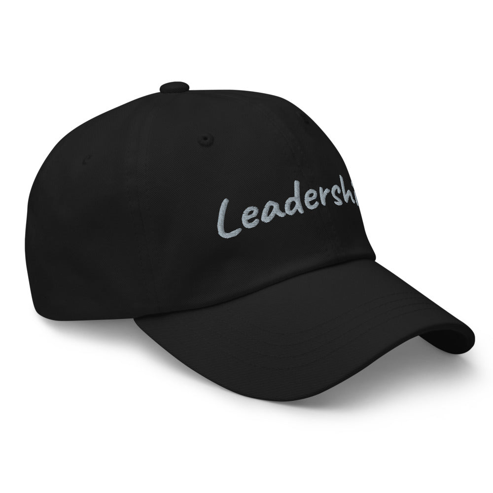 Leadership In Silver Embroidery On Classic Dad Hat