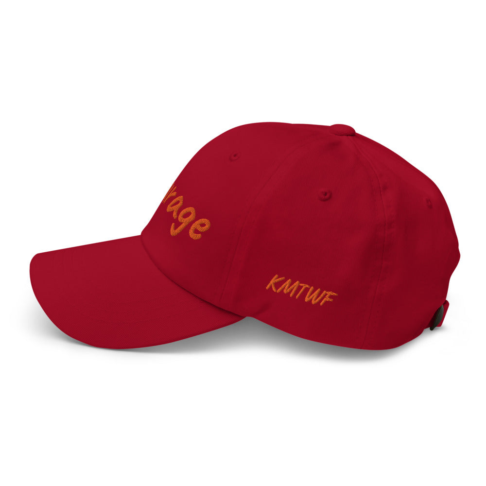 Courage In Amber Embroidery On Classic Dad Hat