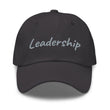 Leadership In Silver Embroidery On Classic Dad Hat