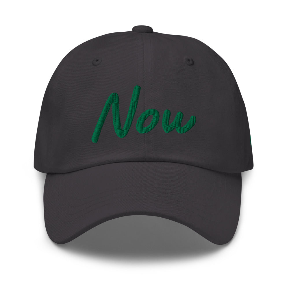 Now In Emerald Embroidery On Classic Dad Hat