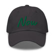 Now In Emerald Embroidery On Classic Dad Hat