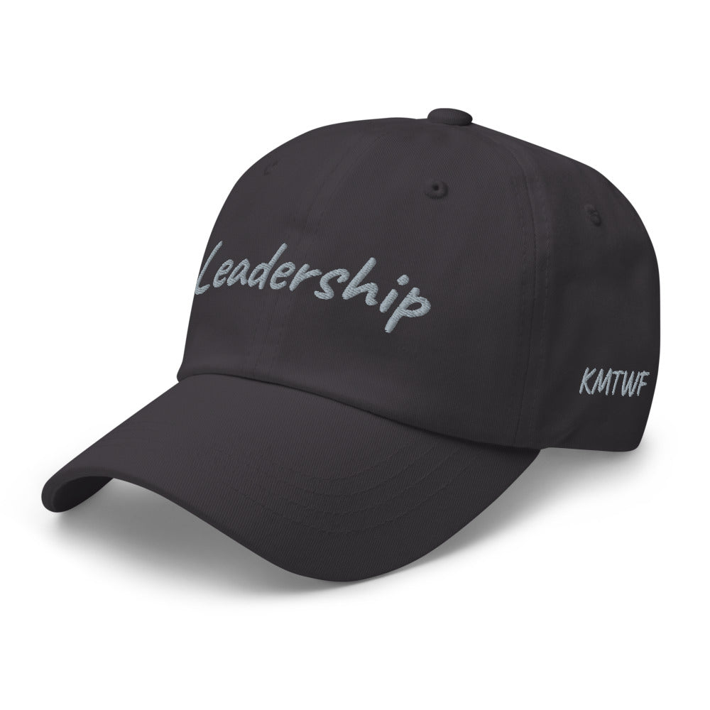 Leadership In Silver Embroidery On Classic Dad Hat