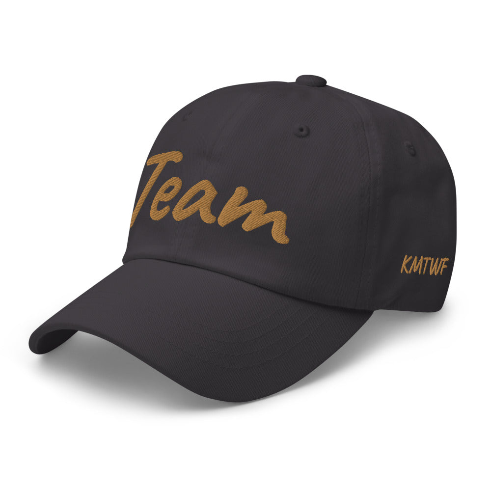 Team In Celluloid Embroidery On Classic Dad Hat