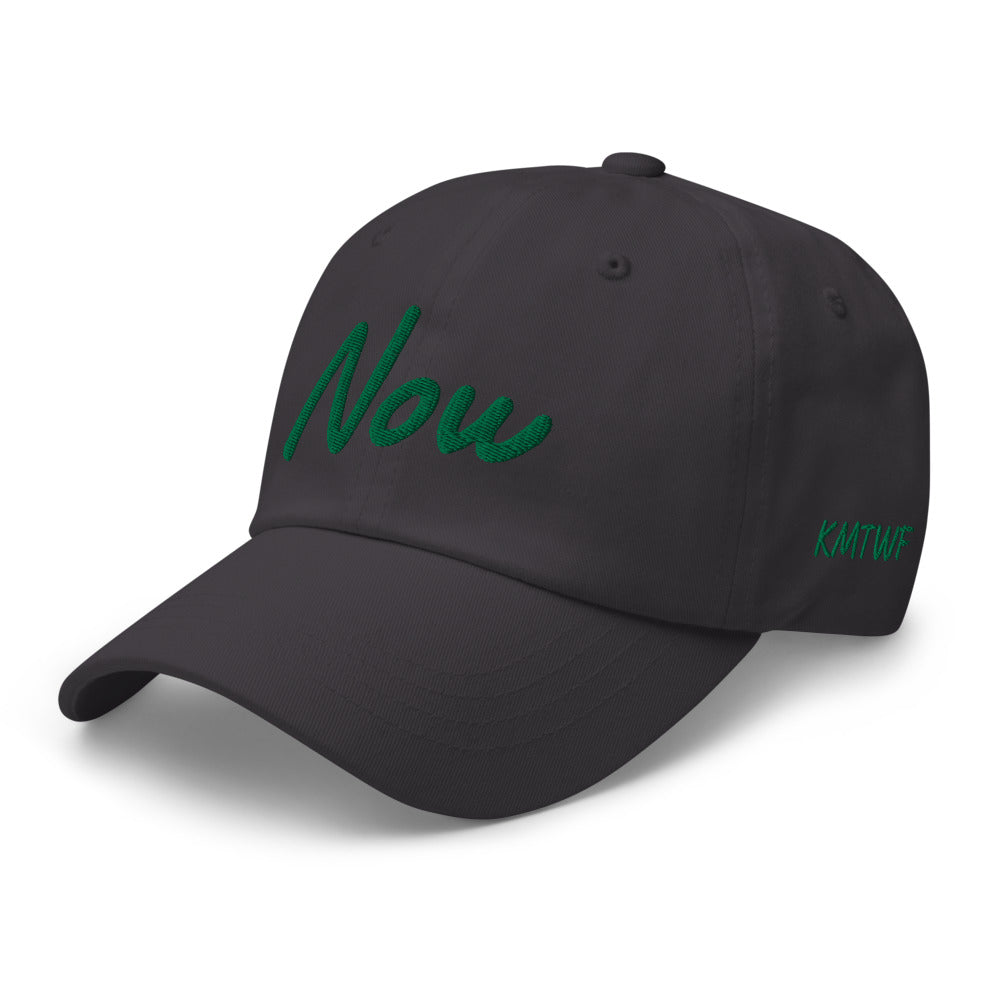 Now In Emerald Embroidery On Classic Dad Hat