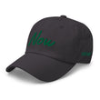 Now In Emerald Embroidery On Classic Dad Hat