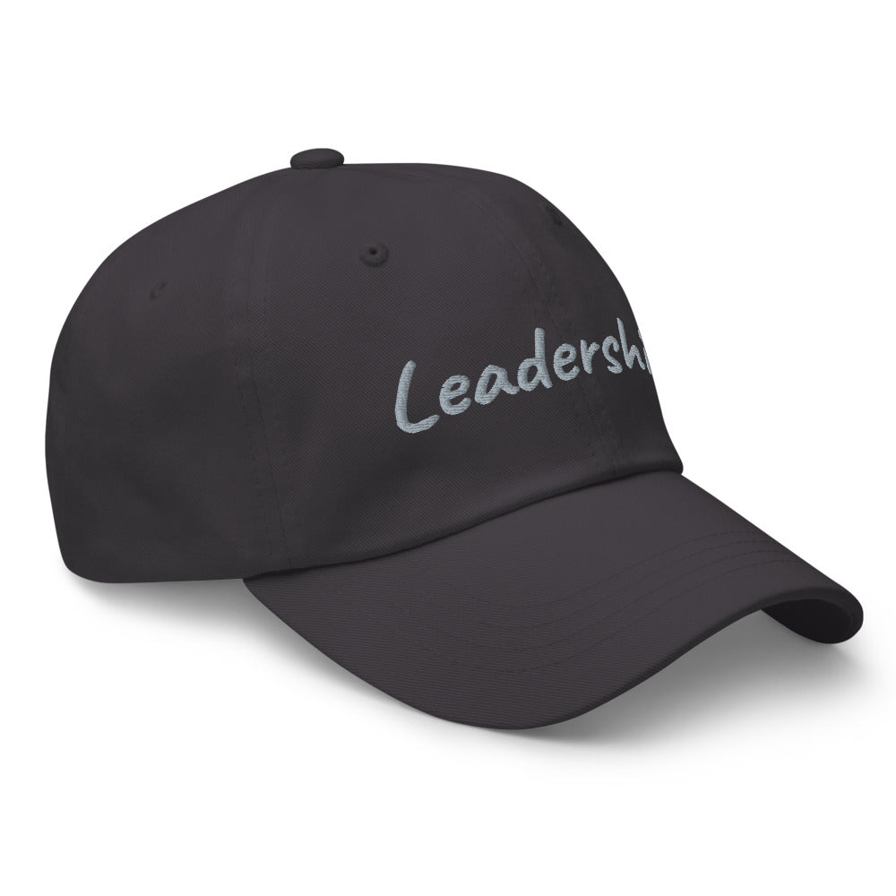 Leadership In Silver Embroidery On Classic Dad Hat