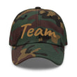 Team In Celluloid Embroidery On Classic Dad Hat