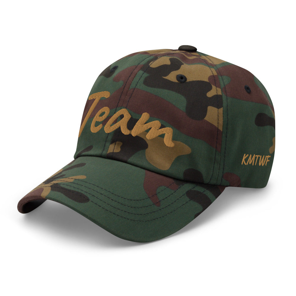 Team In Celluloid Embroidery On Classic Dad Hat
