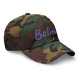 Believe In Amethyst Embroidery On Classic Dad Hat