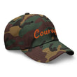 Courage In Amber Embroidery On Classic Dad Hat