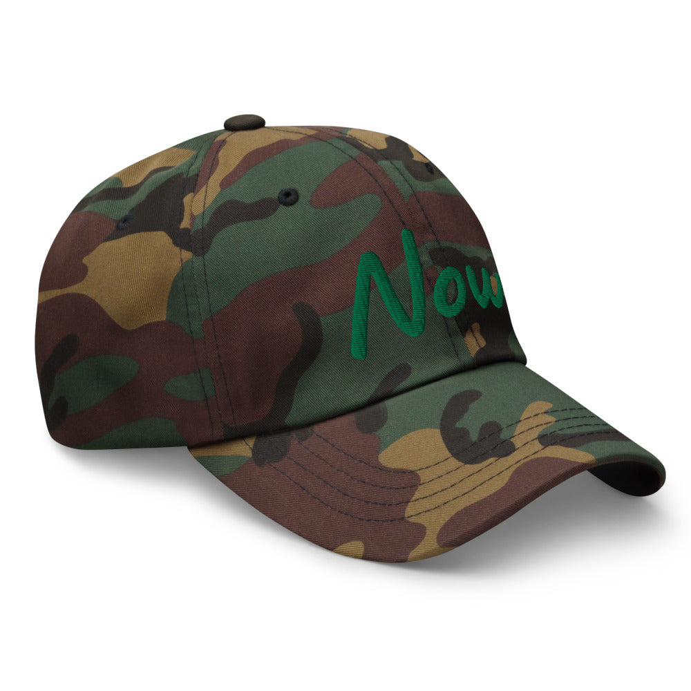 Now In Emerald Embroidery On Classic Dad Hat