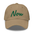 Now In Emerald Embroidery On Classic Dad Hat