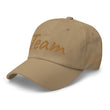 Team In Celluloid Embroidery On Classic Dad Hat